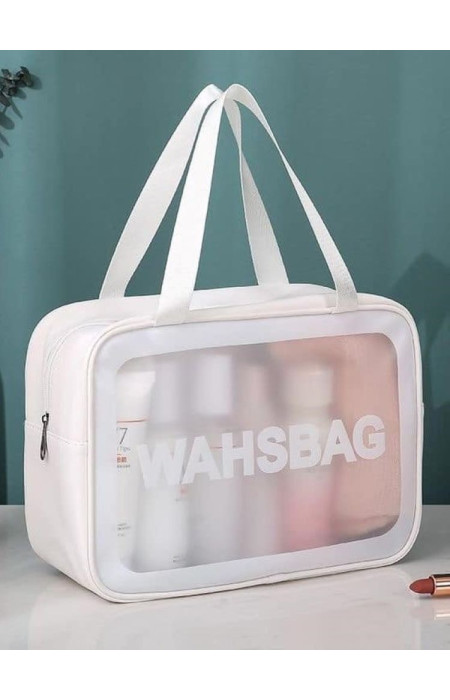 WASHBAG WHITE COSMETIC BAG