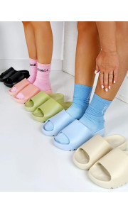 KIM K SKYBLUE SLIDERS
