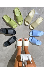 KIM K SKYBLUE SLIDERS