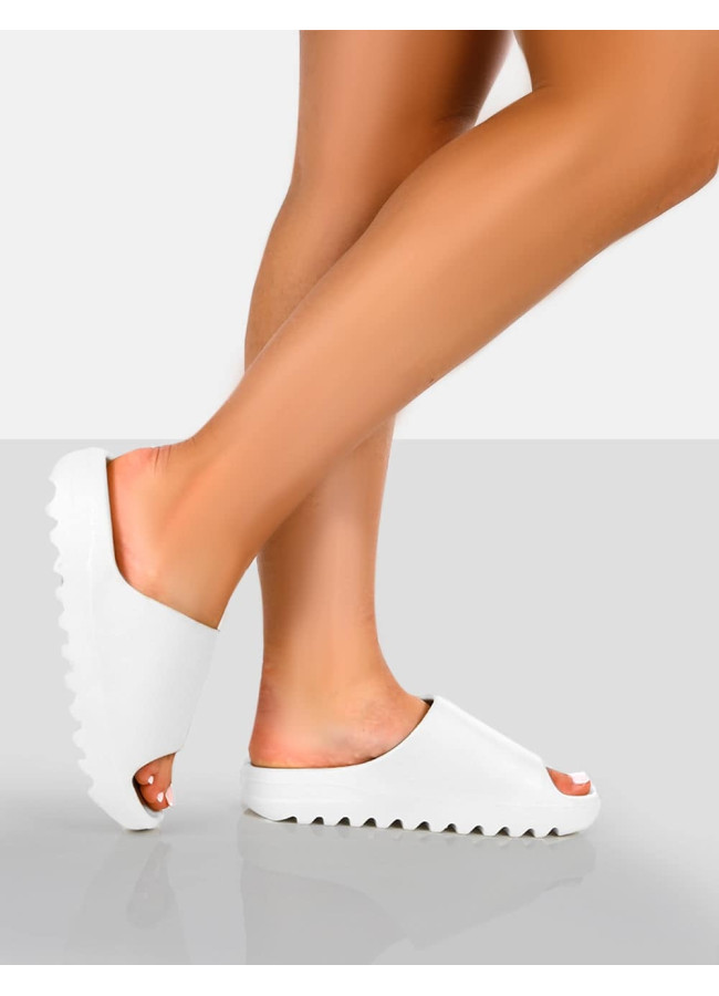 KIM K WHITE SLIDERS