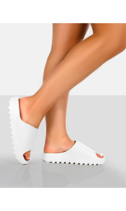 KIM K WHITE SLIDERS