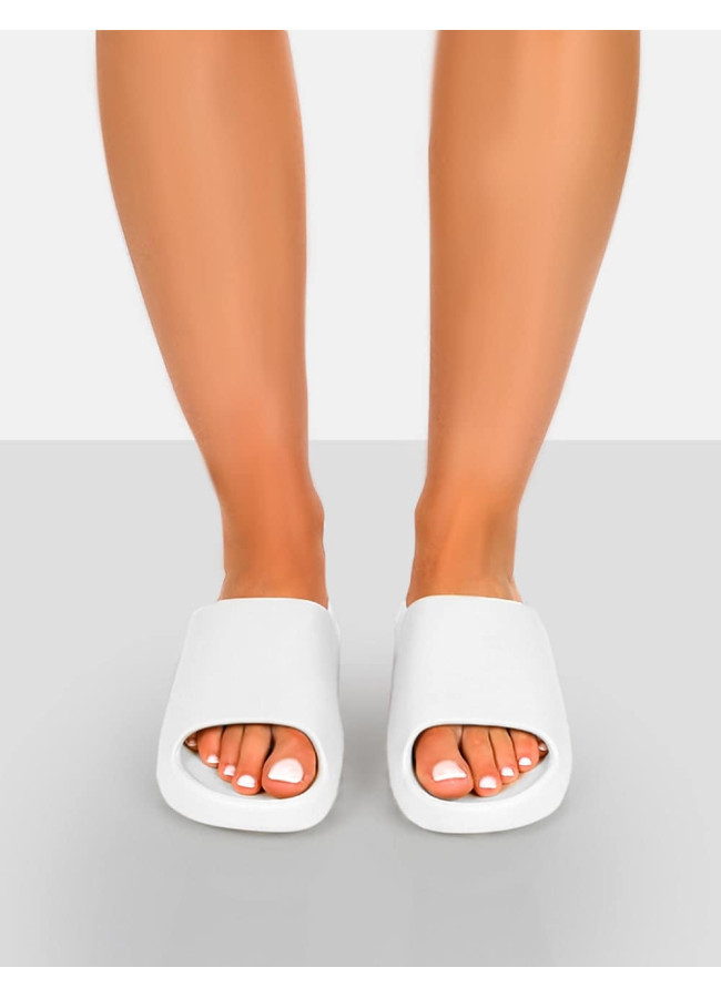 KIM K WHITE SLIDERS
