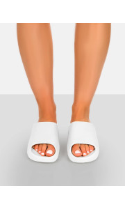 KIM K WHITE SLIDERS