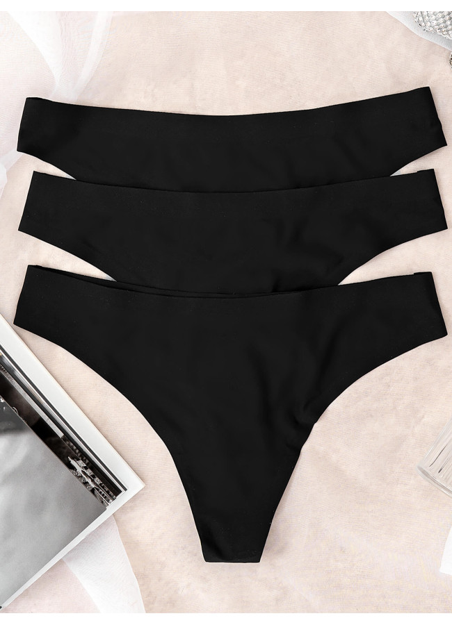 BLACK STRING SLIPS LASER CUT PACK OF 3