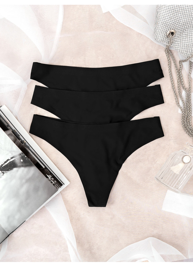 BLACK STRING SLIPS LASER CUT PACK OF 3