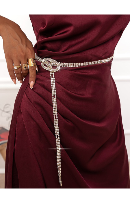 GOLD STRASS ROUND BELT- SADIE