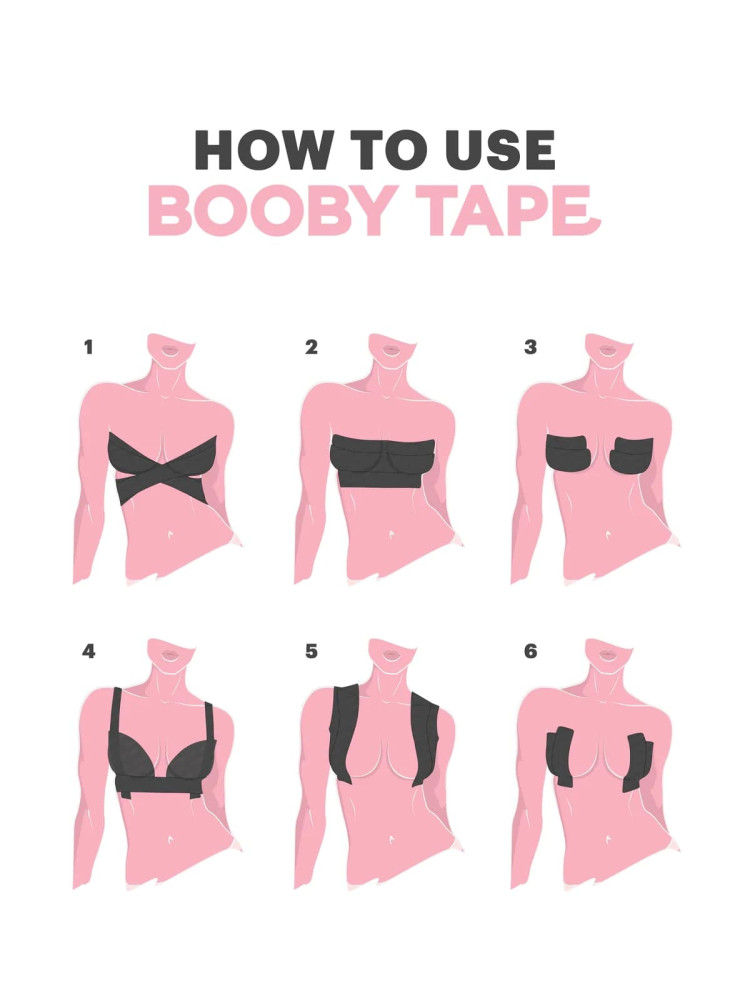 BEIGE BOOB TAPE+ NIPPLE COVER STICKERS