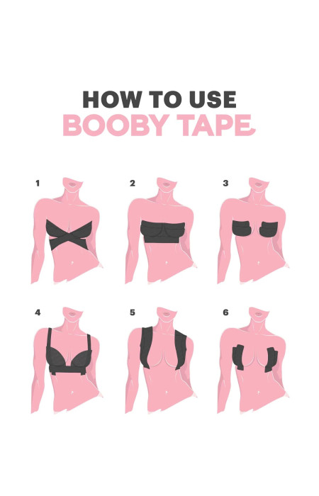 BEIGE BOOB TAPE+ NIPPLE COVER STICKERS