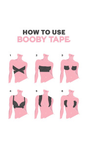 ΜΠΕΖ ΑΥΤΟΚΟΛΛΗΤΗ ΤΑΙΝΙΑ BOOB TAPE+ NIPPLE COVER STICKERS