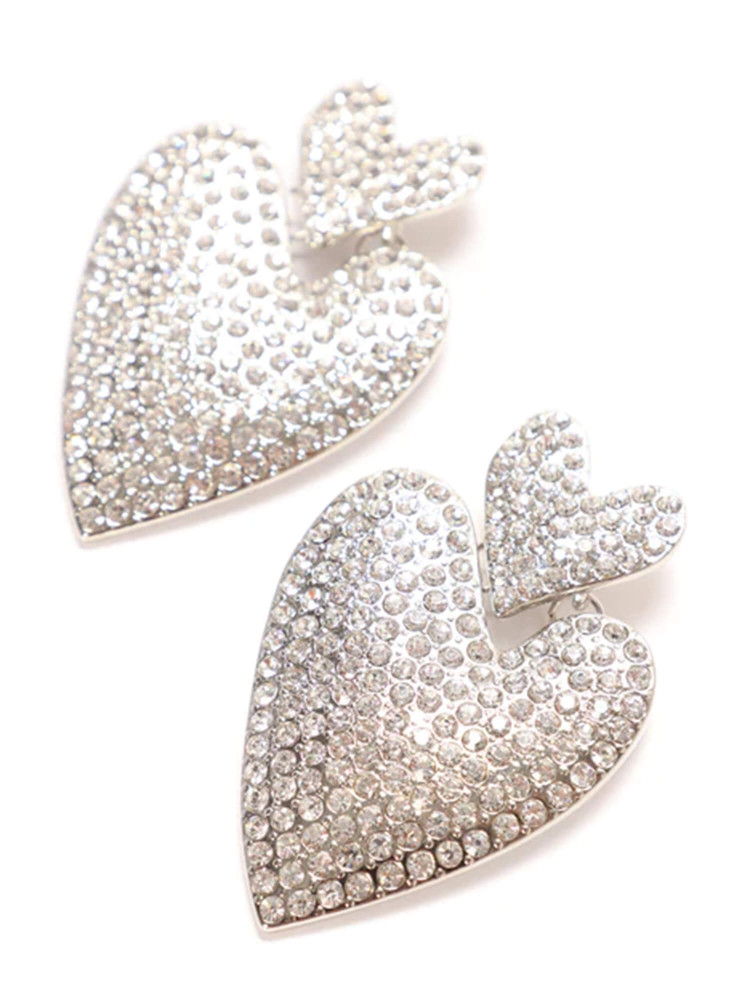 MILAN HEART STRASS EARRINGS