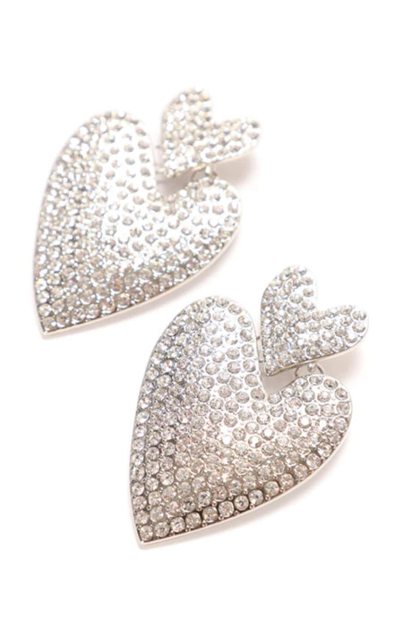 MILAN HEART STRASS EARRINGS
