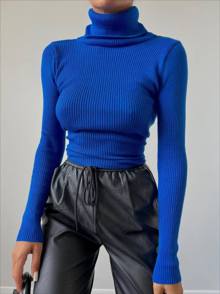 ANISTON BLUE ROYAL TURTLENECK