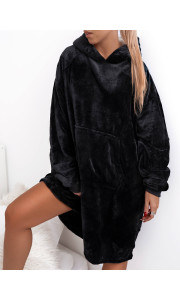 UNISEX OVERSIZED ΜΑΥΡΗ ΜΠΛΟΥΖΑ ΚΟΥΒΕΡΤΑ- AKITA