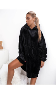 UNISEX OVERSIZED ΜΑΥΡΗ ΜΠΛΟΥΖΑ ΚΟΥΒΕΡΤΑ- AKITA