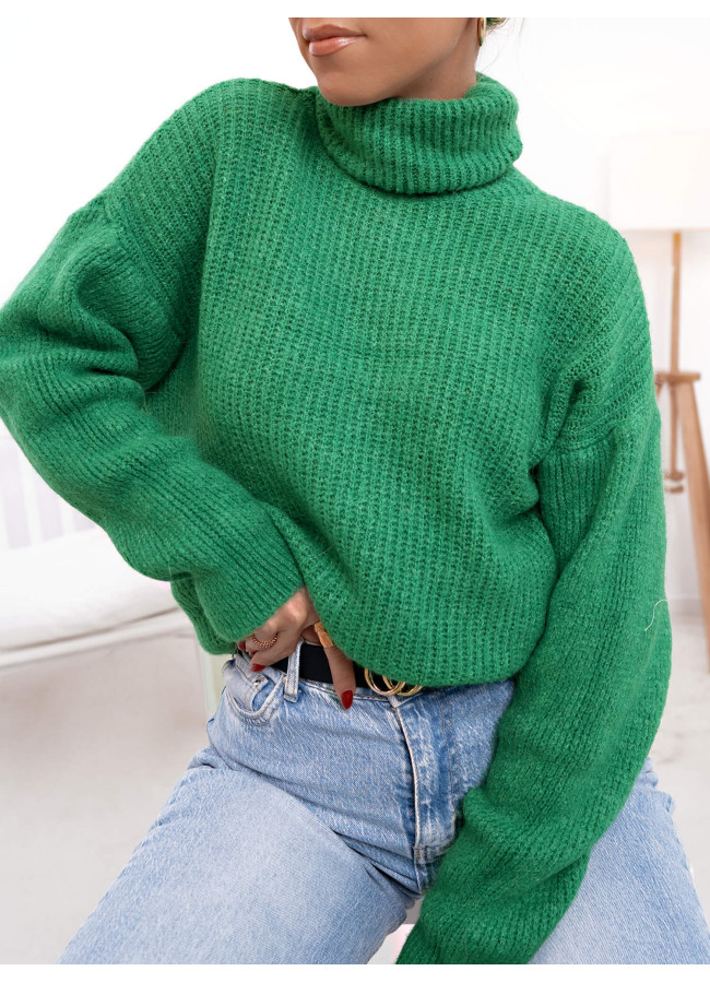 CORA GREEN MAXI PULLOVER