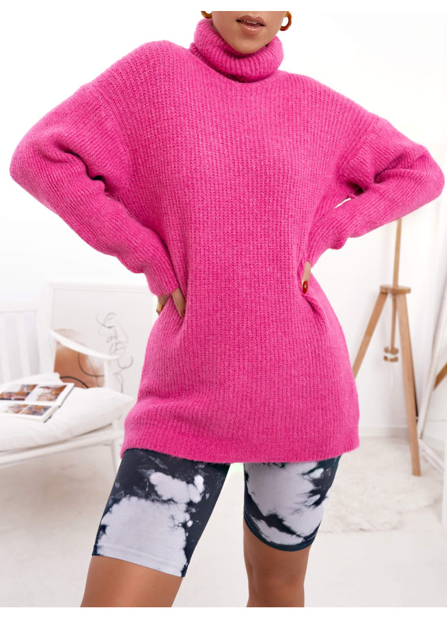 CORA FUCHSIA MAXI PULLOVER