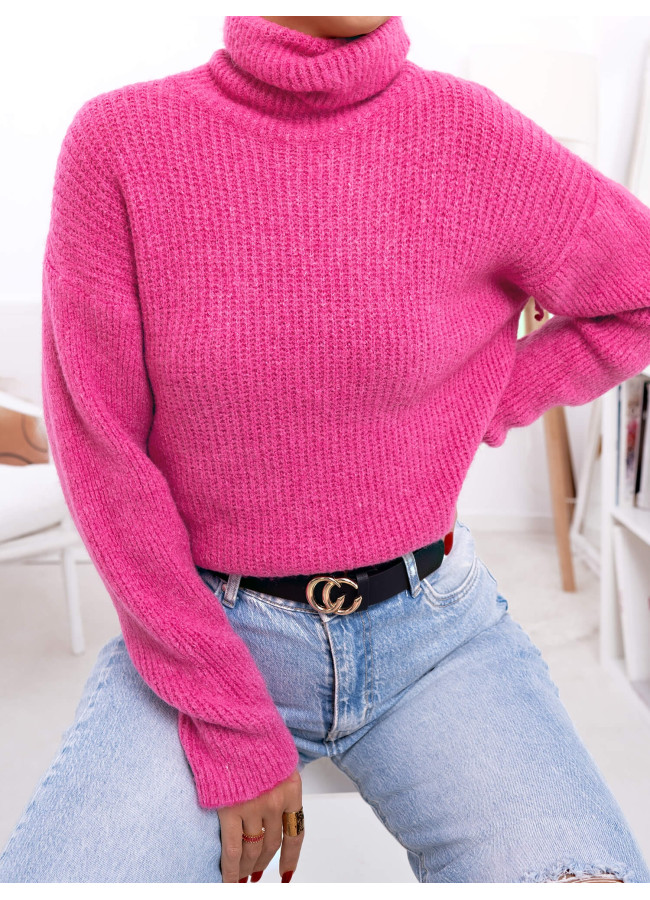 CORA FUCHSIA MAXI PULLOVER