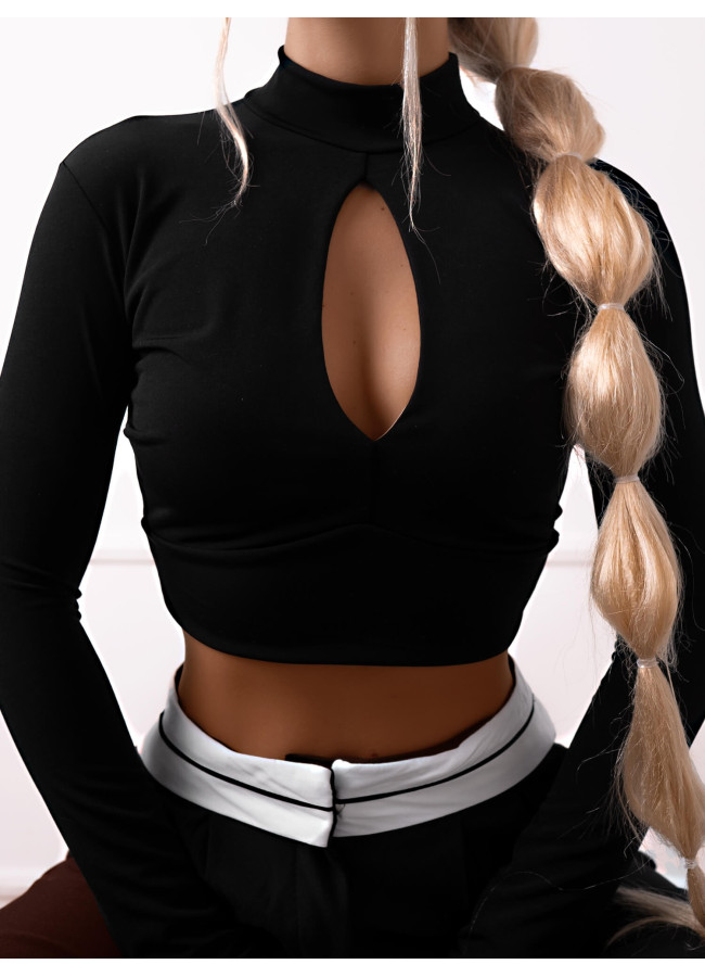 DAFNE BLACK BLOUSE