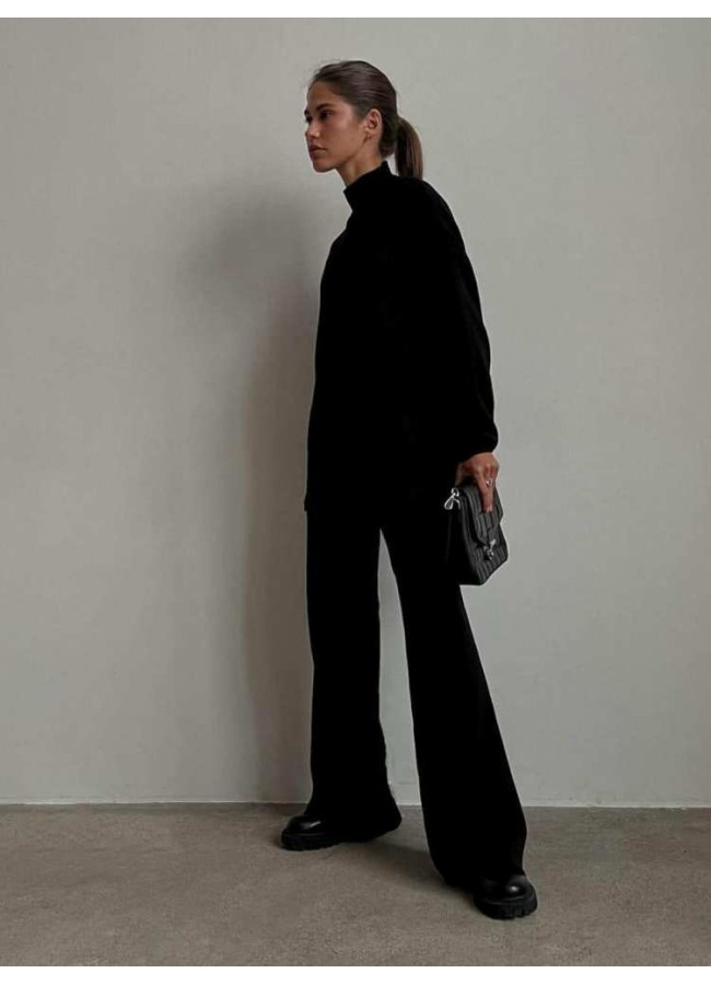 NAMUR BLACK KNITTED SET