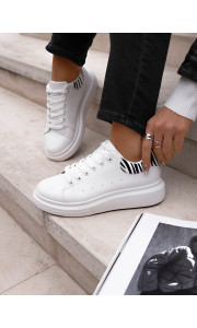 ΛΕΥΚΟ ΖΕΒΡΕ SNEAKERS - CAMELIA