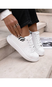 ΛΕΥΚΟ ΖΕΒΡΕ SNEAKERS - CAMELIA