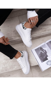 ΛΕΥΚΟ ΖΕΒΡΕ SNEAKERS - CAMELIA