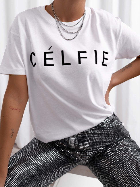 CELFIE WHITE TSHIRT