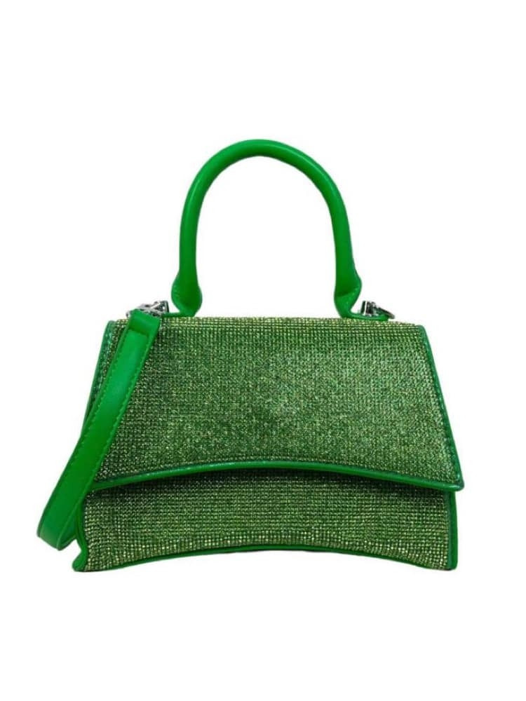 MILANI LIME STRASS HANDBAG