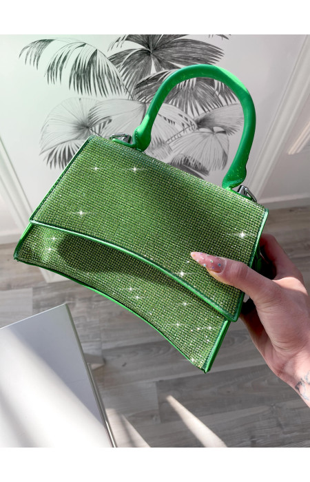 MILANI LIME STRASS HANDBAG