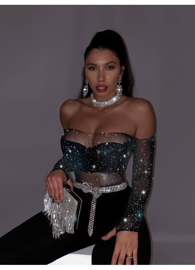 LEXI STRASS NET BODYSUIT