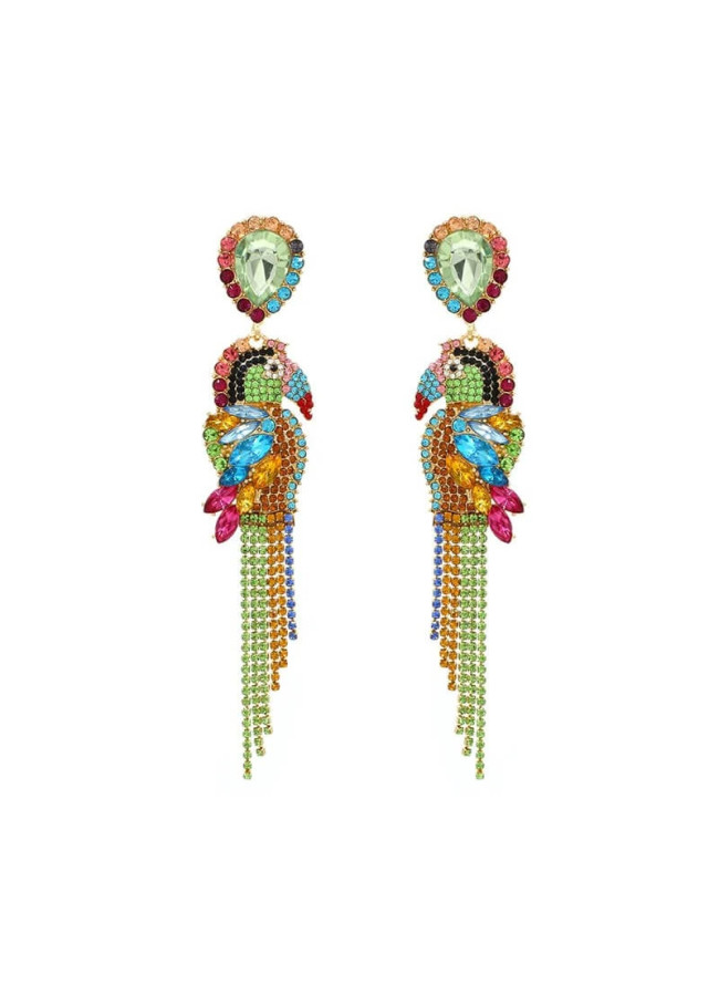 PARROT STRASS EARRINGS
