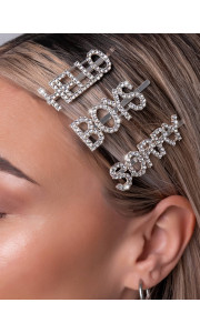 SORRY BOYS STRASS HAIRCLIP SET OF 3