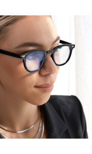 NAPLES BLACK CLEAR LENS