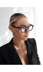 NAPLES BLACK CLEAR LENS