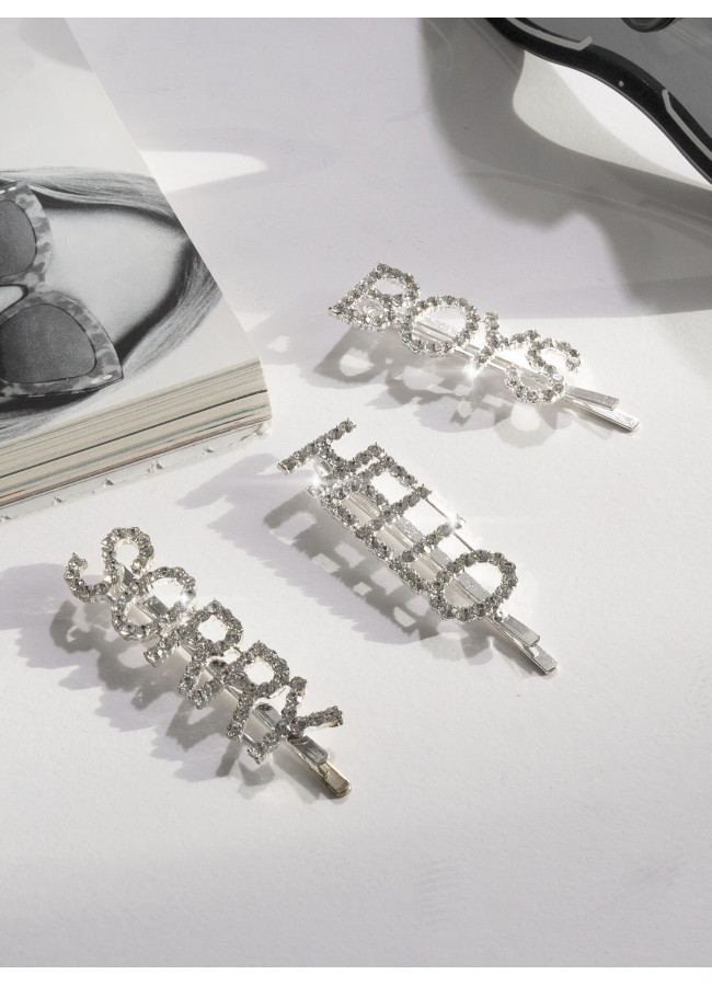 SORRY BOYS STRASS HAIRCLIP SET OF 3