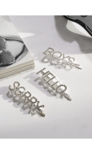 SORRY BOYS STRASS HAIRCLIP SET OF 3