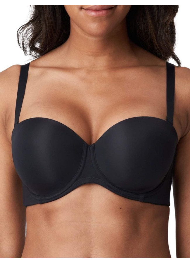 ZION BLACK STRAPLESS BRA