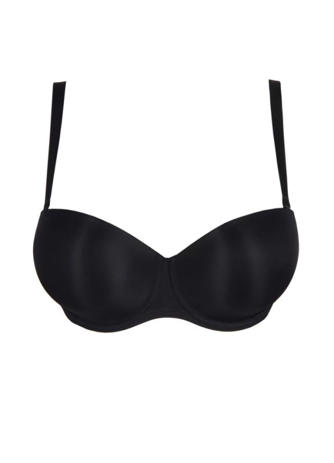 ZION BLACK STRAPLESS BRA