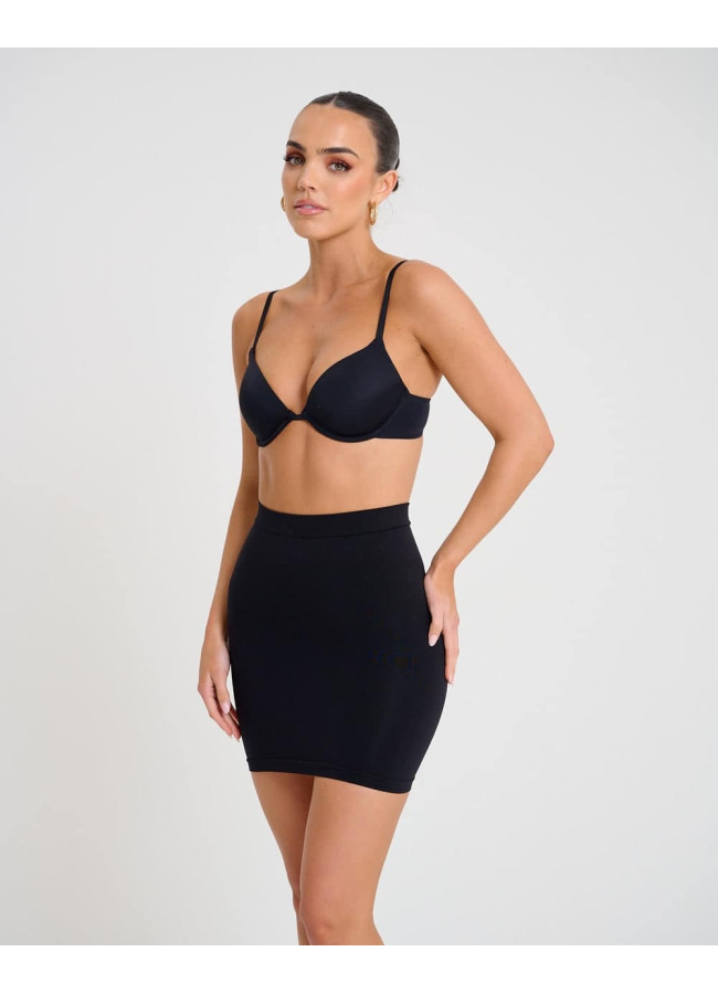 BLACK SHAPEWEAR SKIRT