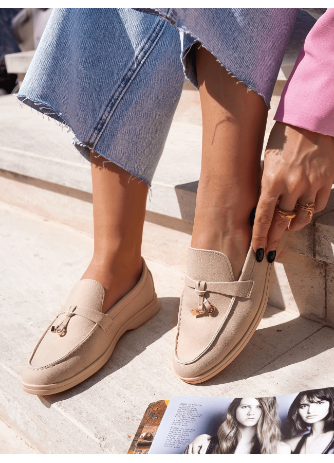 DORADO BEIGE LOAFERS