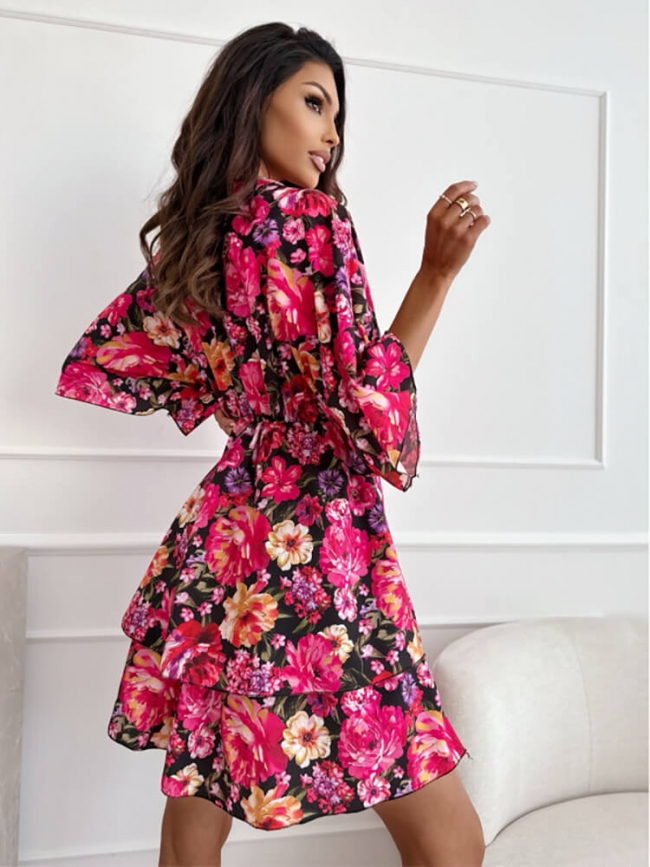 TERRY FLORAL DRESS