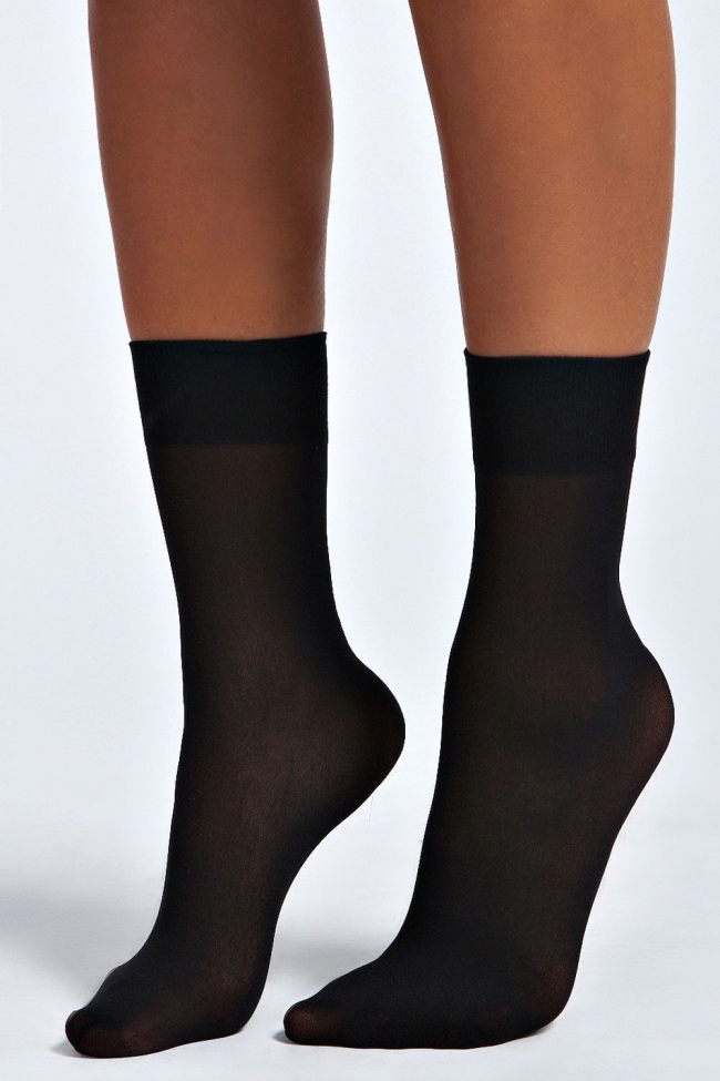 Midi socks black 3 τεμ