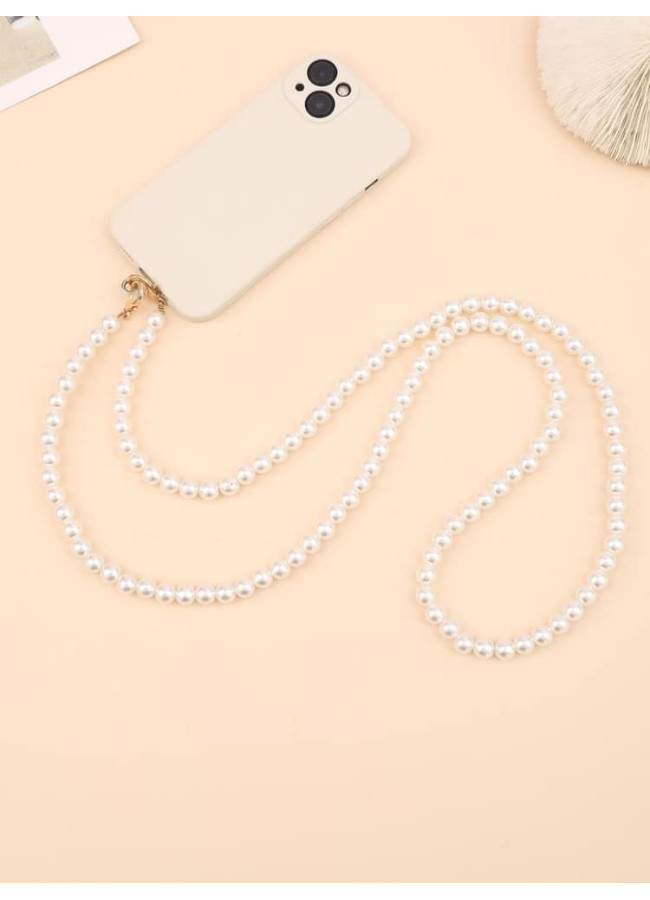 ADDICTION PHONE PEARLS STRAP