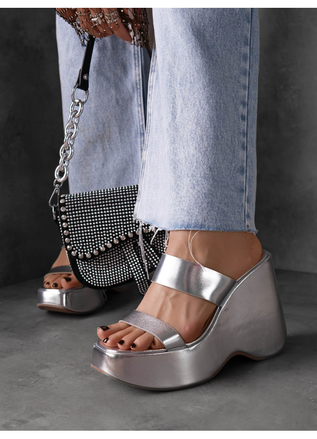 GRISELDA SILVER PLATFORMS