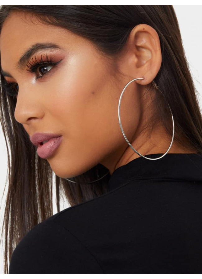 SLIM HOOP EARRINGS (2 Colors)