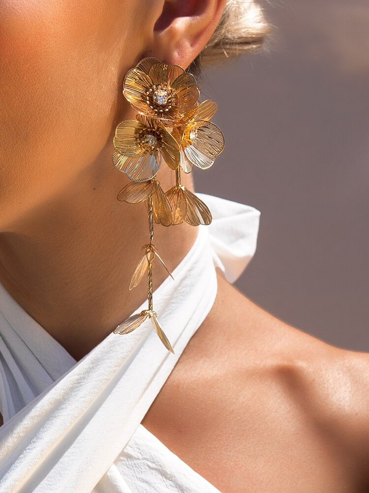 AELIA GOLD EARRINGS