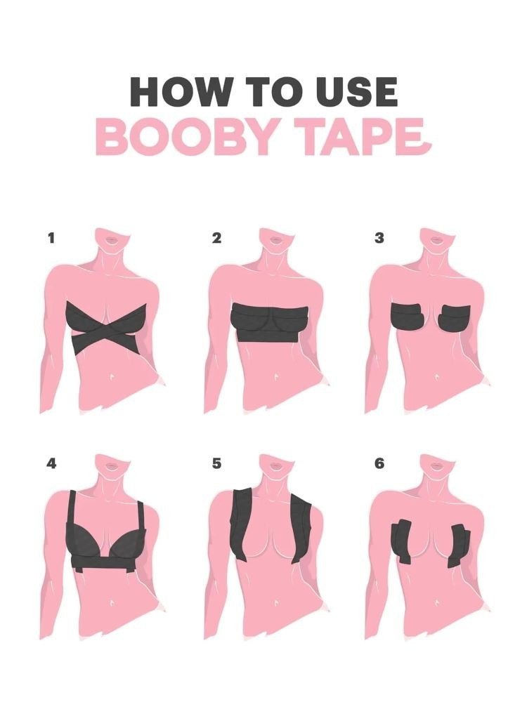 BLACK BOOB TAPE + NIPPLE COVER STICKERS SET