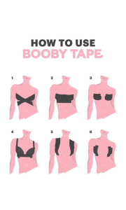 ΜΑΥΡΗ ΑΥΤΟΚΟΛΛΗΤΗ ΤΑΙΝΙΑ BOOB TAPE+ NIPPLE COVER STICKERS