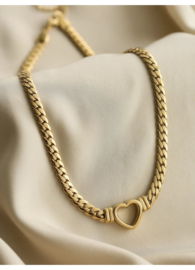 AMO GOLD STEEL NECKLACE