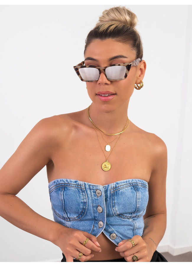 ANNAKEY ANDREA MIRROR SUNGLASSES